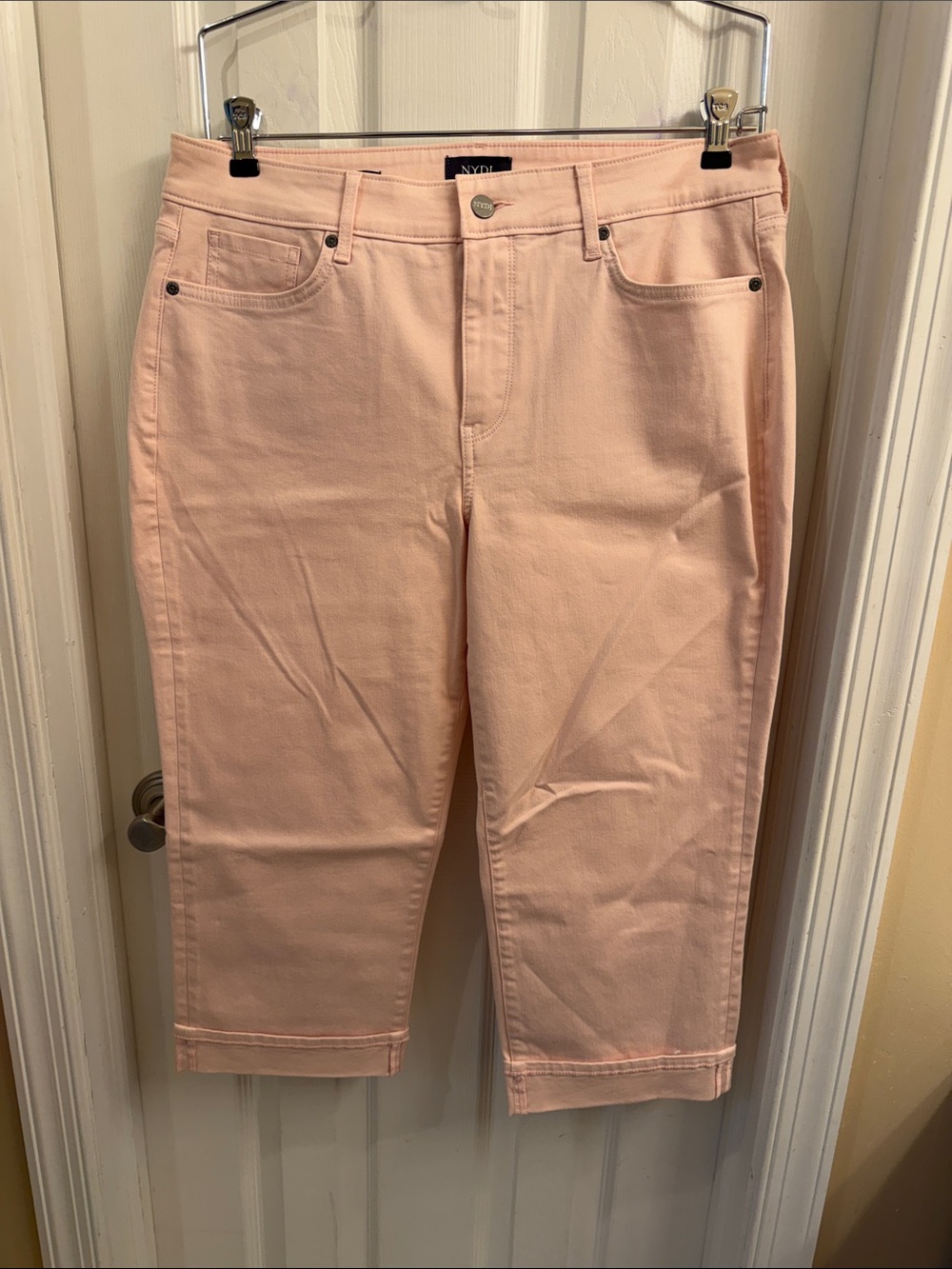 NYDJ Blush Pink Cropped Ankle Jeans